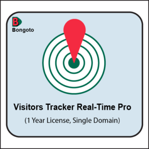 Visitors Tracker Real-Time Pro – One Year License (Single Domain)